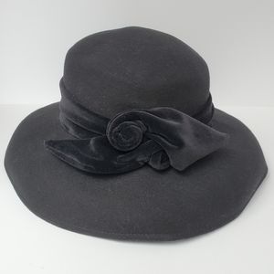 Black Wool Hat Bermona Trend London